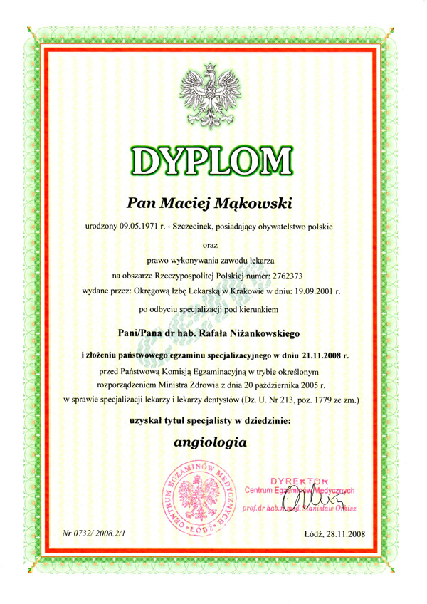 certyfikat