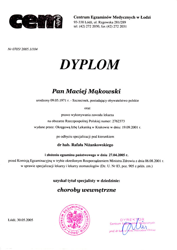 certyfikat
